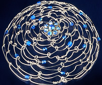 SILVER-COLOR WIRE WITH BEADS