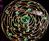 GOLD-COLOR WIRE WITH GREEN