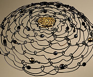 Black wire with beads